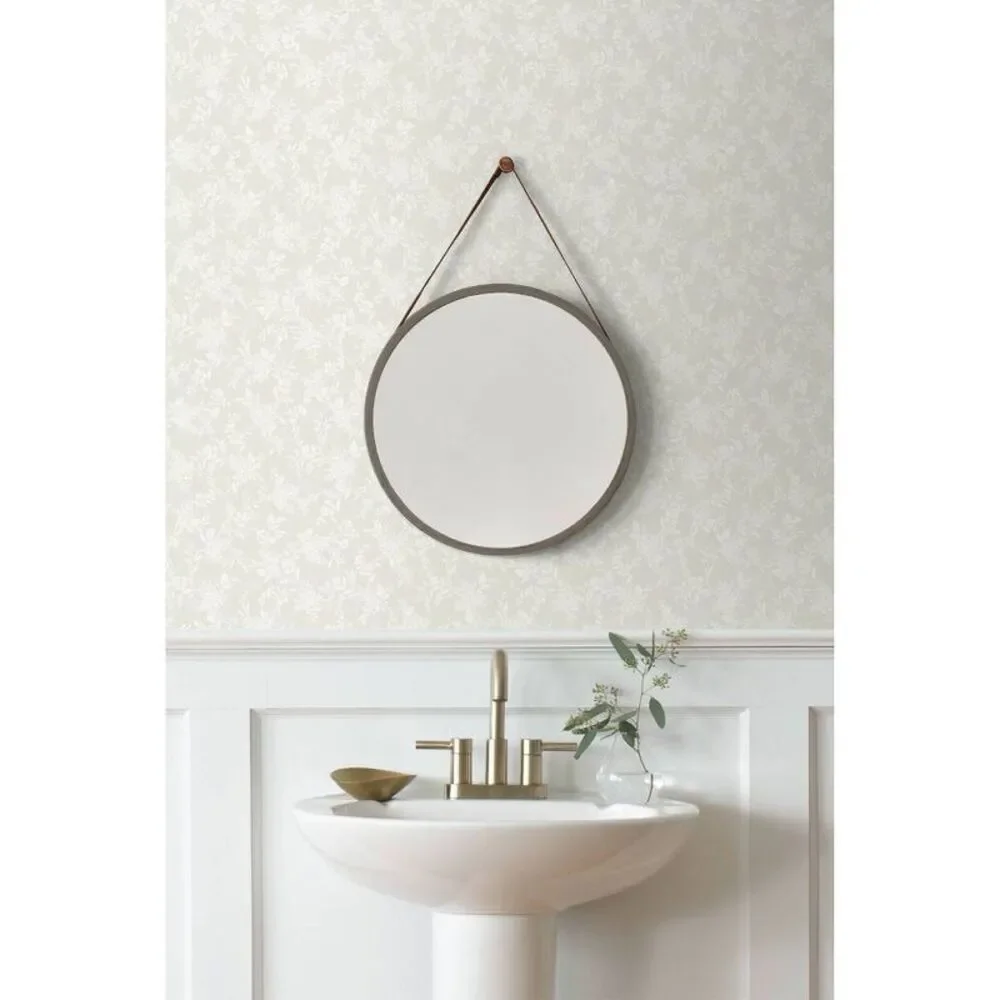 NextWall -  Neutral Tonal Floral Peel and Stick Wallp Cream